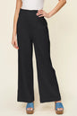 Double Take Full Size Texture Smocked Waist Wide Leg Pants New Era Fashion LLc