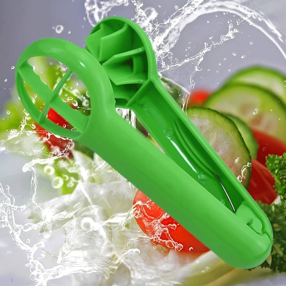 PANCERKA Portable Fruit Cutter - No Blade, Easy Grip Handle, Ergonomic Design for Safe Slicing, Dishwasher Safe, Ideal for Grapes, Cherries, Tomatoes, Strawberries, and Small Fruits, Fruit Slicing Tool | Ergonomic Handle | Du NovaCart