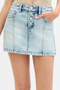 RISEN Full Size High Rise Button Down Skorts Plus Size West2East Surf