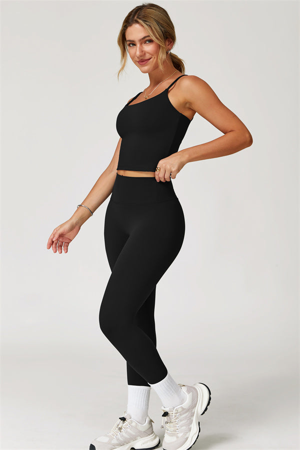 The Agile Crop Top Leggings 2-Piece Set Fitglutes Activewear Gymwear Sportswear & Workout Clothes