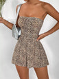 Chic Strapless Ruched Waist Romper New Era Fashion LLc