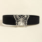 Butterfly Alloy Buckle Elastic Belt See size chart under “more details” The Fashion Celestial