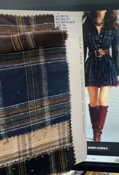 Women's Plaid Collared Sleeveless Fitted Waist Dress FitiqueFit