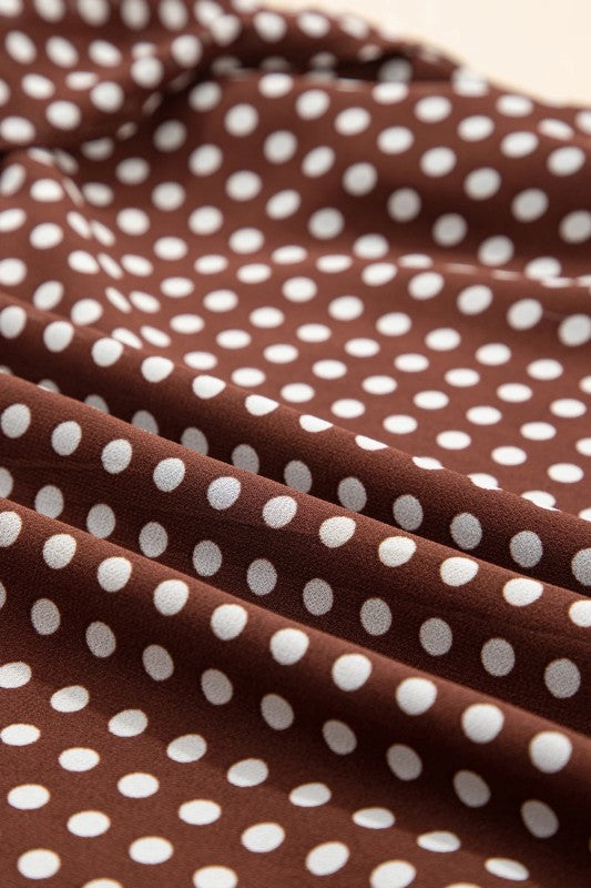 Polka Dot Backless Ruffle Tiered Maxi Dress See size chart under “more details” The Fashion Celestial
