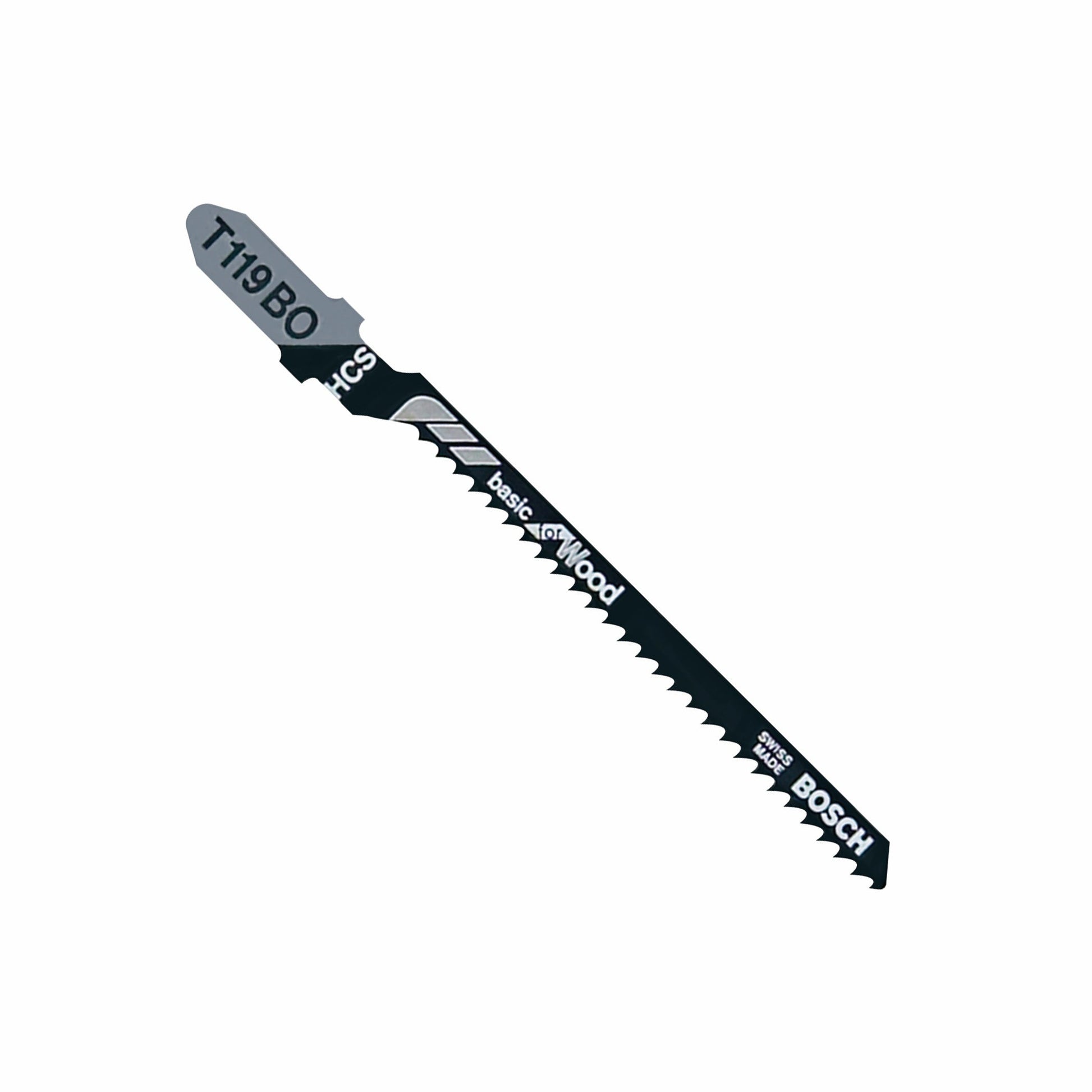 BOSCH T119BO 5 pc. 3-1/4 In. 12 TPI Basic Wood Cutting T-Shank Jig Saw Blades VM Hardware