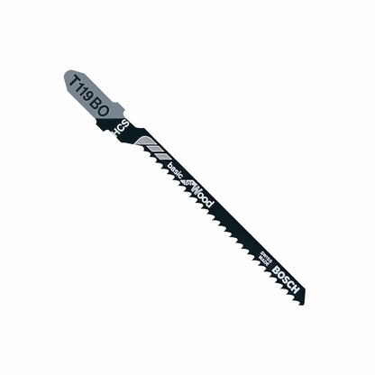 BOSCH T119BO 5 pc. 3-1/4 In. 12 TPI Basic Wood Cutting T-Shank Jig Saw Blades VM Hardware