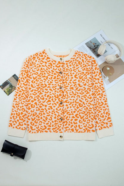 Leopard Drop Shoulder Chunky Cardigan Sweater Shop Style & More | Fresh Looks, Everyday Deals & Free Shipping