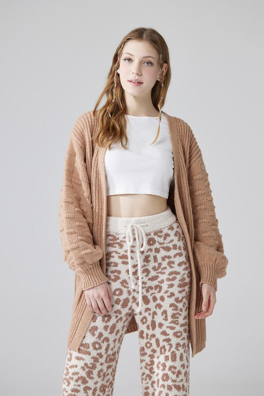 Oversized Pompom Sleeve Cardigan Shop Style & More | Fresh Looks, Everyday Deals & Free Shipping
