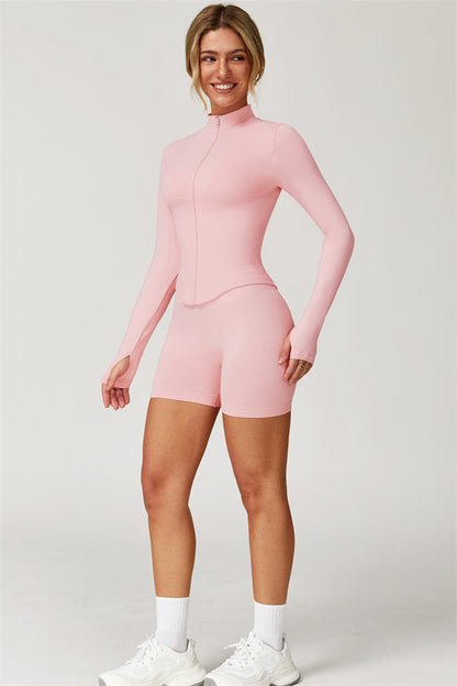 The Delight Jacket Shorts 2-Piece Set Fitglutes Activewear Gymwear Sportswear & Workout Clothes