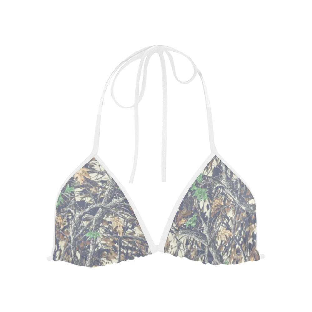 Faded Camo Triangle Bikini Top Luckless Outfitters