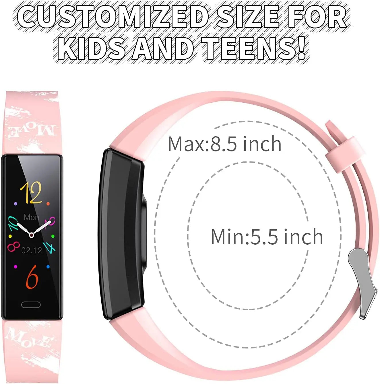 Exciting Kids Fitness Tracker Watch - Activity Tracker with Pedometer, Stopwatch & 11 Sport Modes - IP68 Waterproof Smart Watch for Ages 6-16