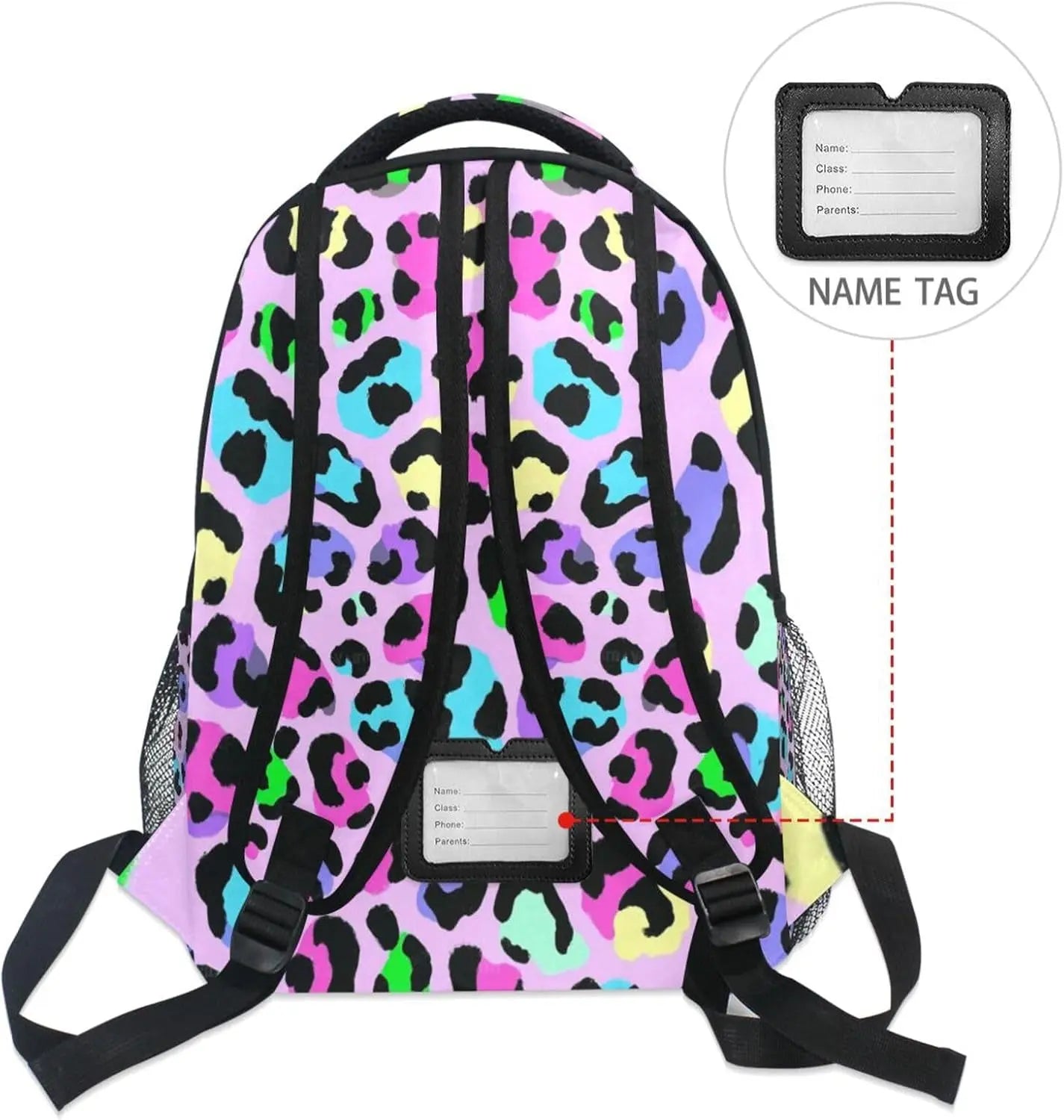 Toddler Backpack for School Rainbow Cheetah Leopard Boys Girls Kids School Bags Bookbag Elementary Children Bookbags Casual Travel Back Pack