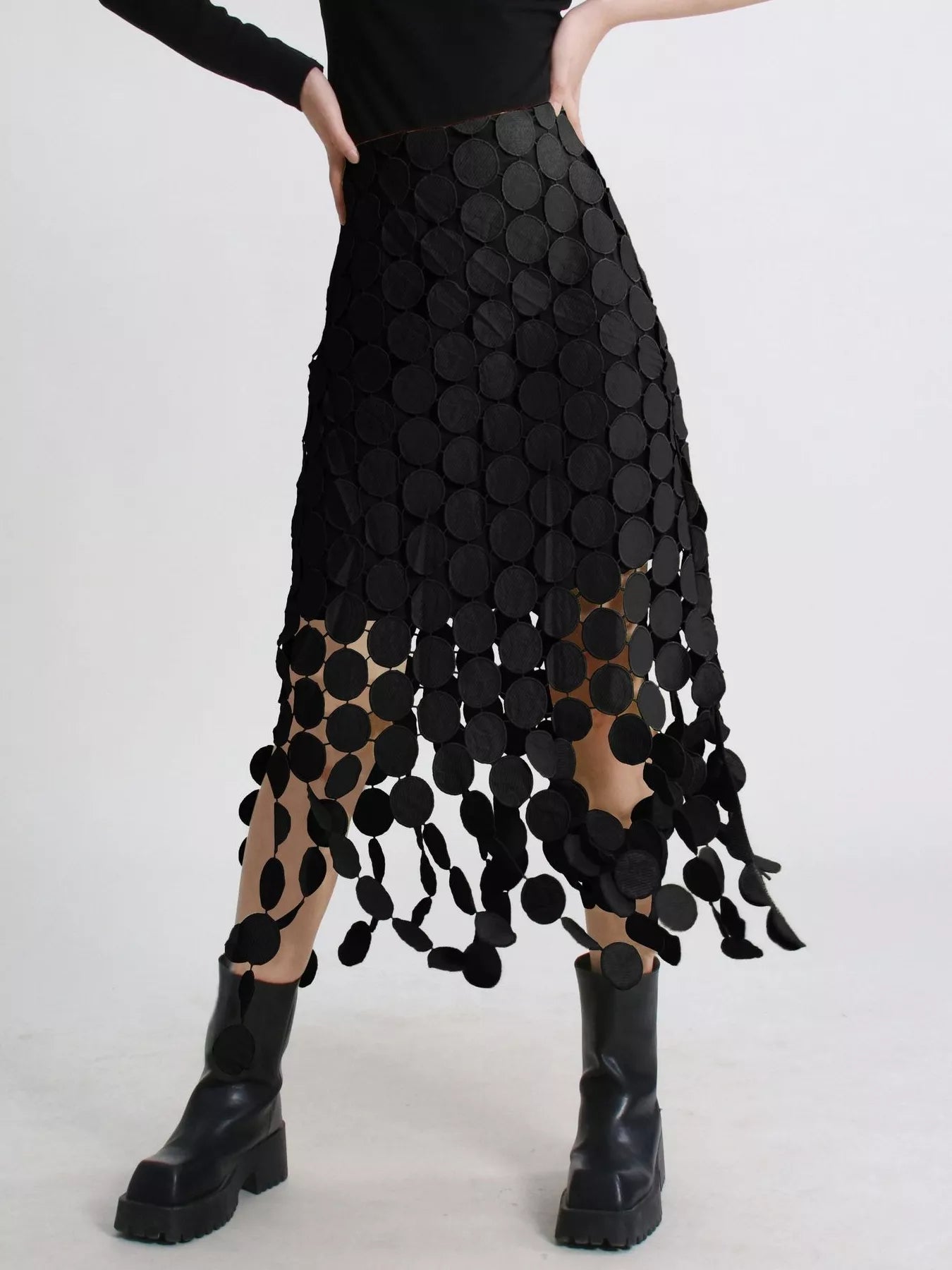 Fringe Midi Skirt See size chart under “more details” The Fashion Celestial