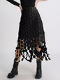 Fringe Midi Skirt See size chart under “more details” The Fashion Celestial