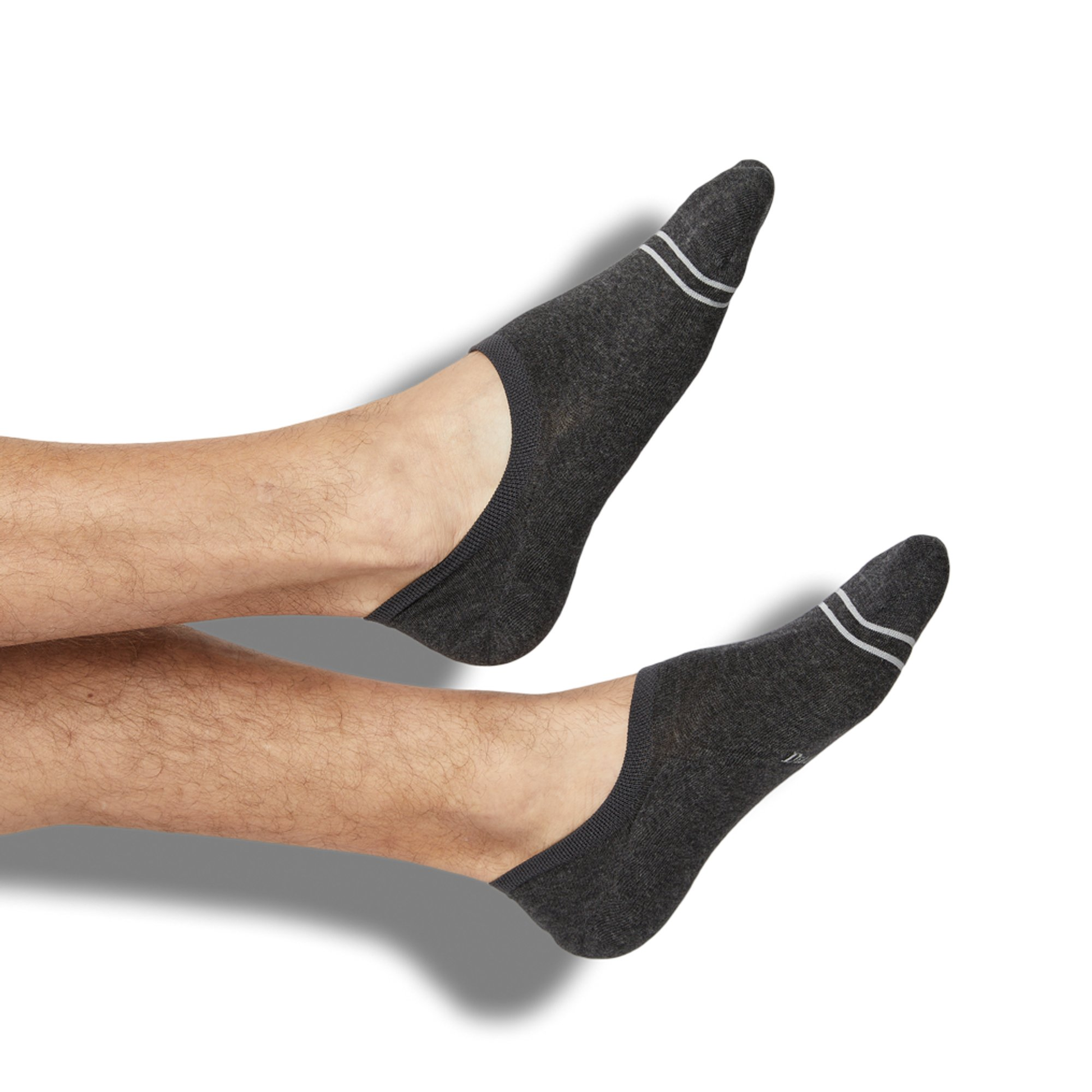 Beau Charcoal No Show Socks DeadSoxy