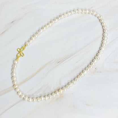 Clover Clasp Genuine Pearl Necklace Shop Style & More | Fresh Looks, Everyday Deals & Free Shipping