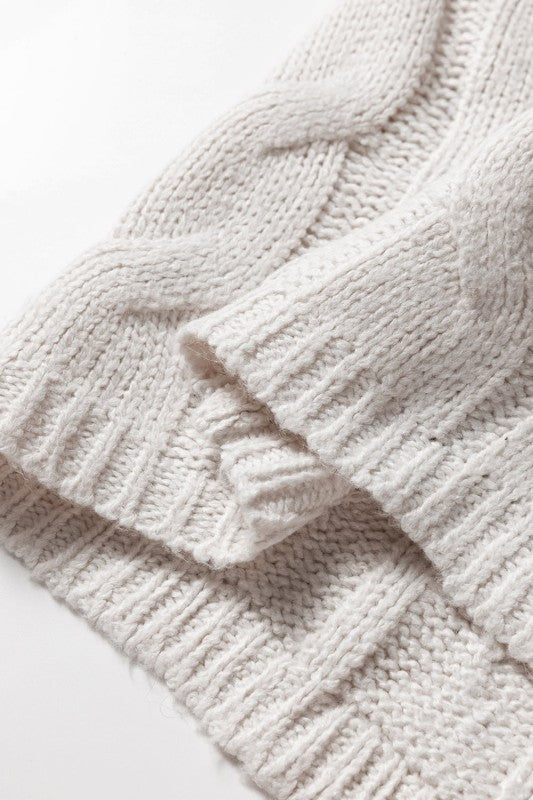 Colorblock Cable Knit Patchwork Tied Back Sweater Shop Style & More | Fresh Looks, Everyday Deals & Free Shipping