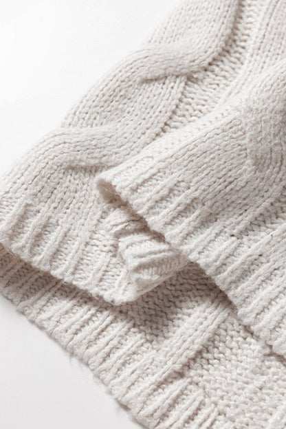 Colorblock Cable Knit Patchwork Tied Back Sweater Shop Style & More | Fresh Looks, Everyday Deals & Free Shipping