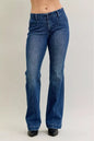 Judy Blue Full Size Mid Rise Bootcut Jeans with Welt Pockets Plus Size Garden Naked Curves