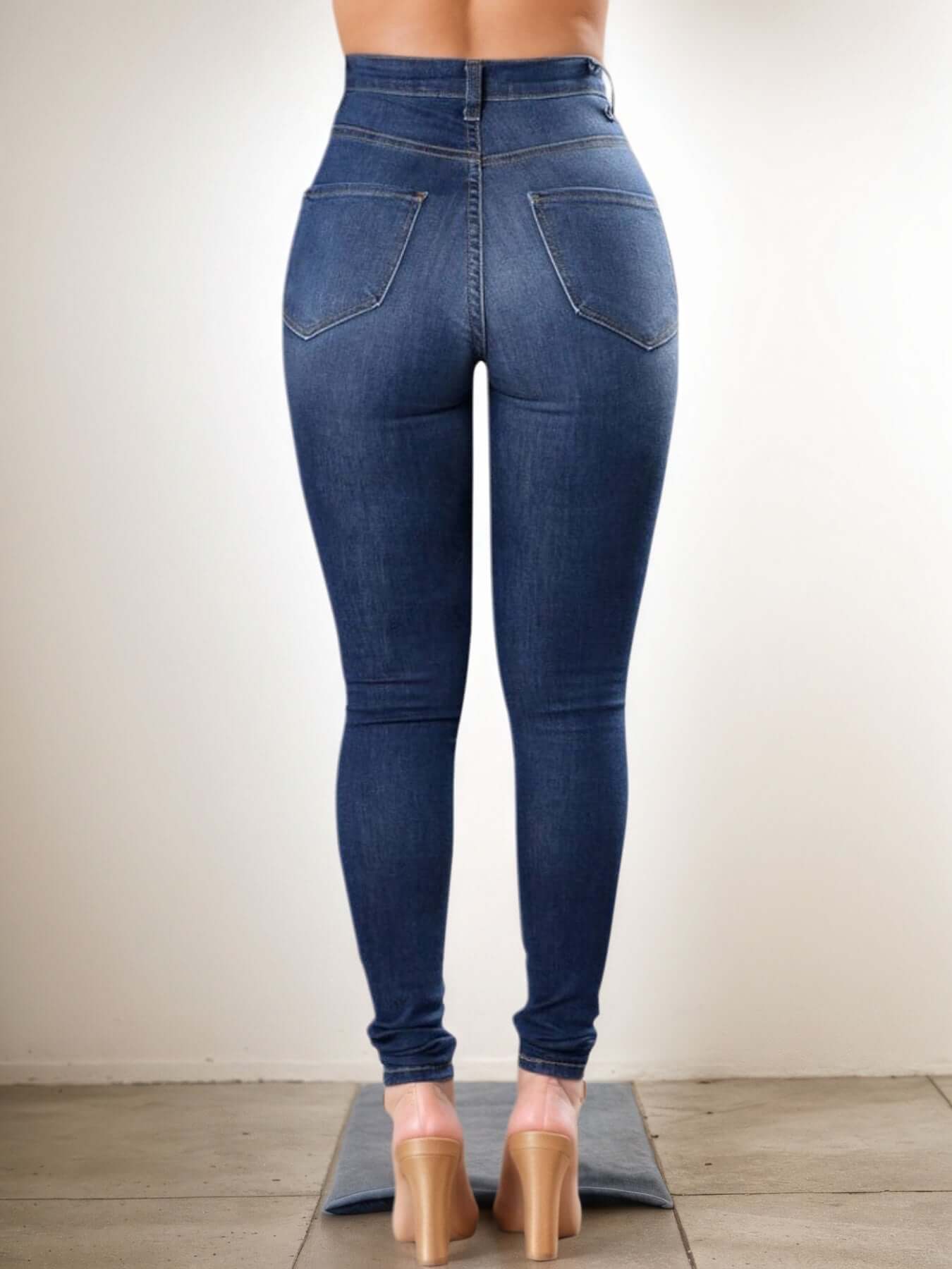 Street Style Sexy Women's Ripped High Waist Jeans - Comfortable and Trendy Ladies Denim Pants SnagBag