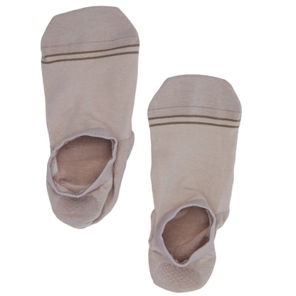 Beige Cotton No Show Socks DeadSoxy