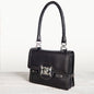 Bella -  Horse Bit Talisman Crossbody Luxury Leather Handbag in Black Urban-Equestrian
