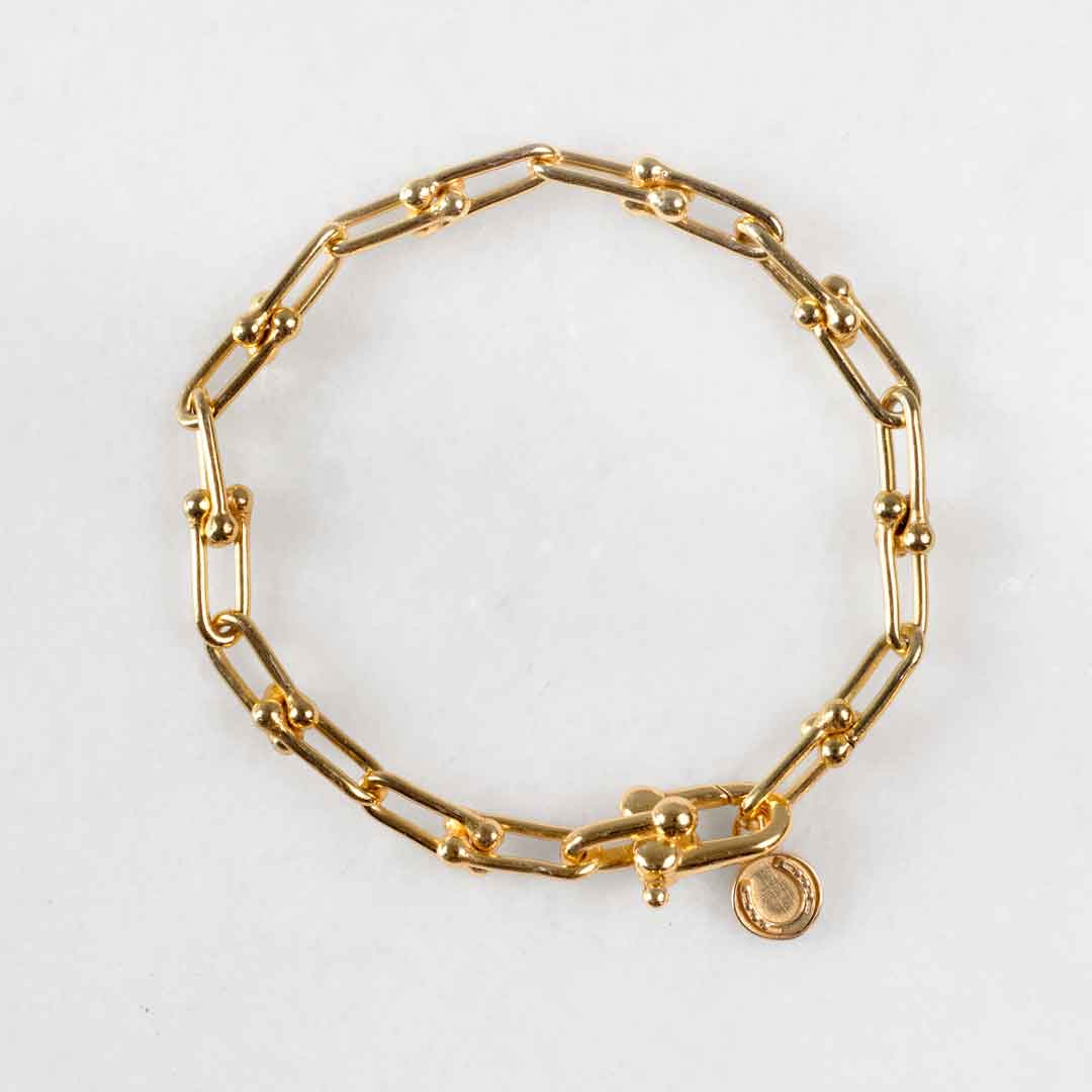 Bellamy - Horseshoe Link Earring in Gold Urban-Equestrian