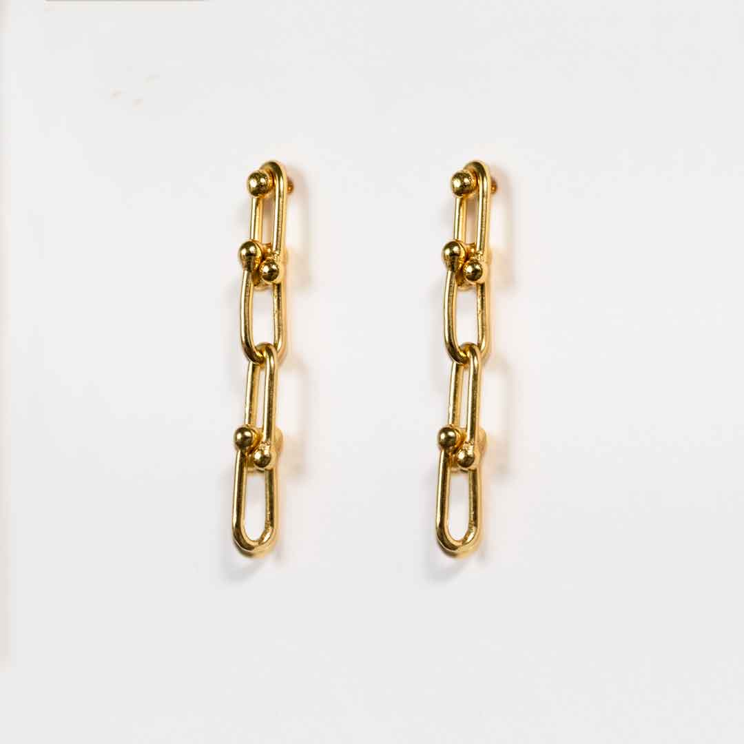 Bellamy - Horseshoe Link Equestrian Bracelet in Gold Urban-Equestrian