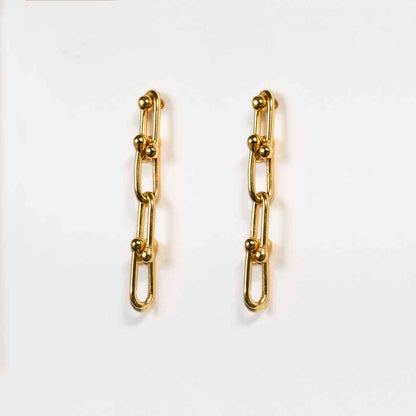 Bellamy - Horseshoe Link Equestrian Bracelet in Gold Urban-Equestrian