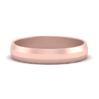 Wedding Band Beveled Edge Matte Fascinating Diamonds