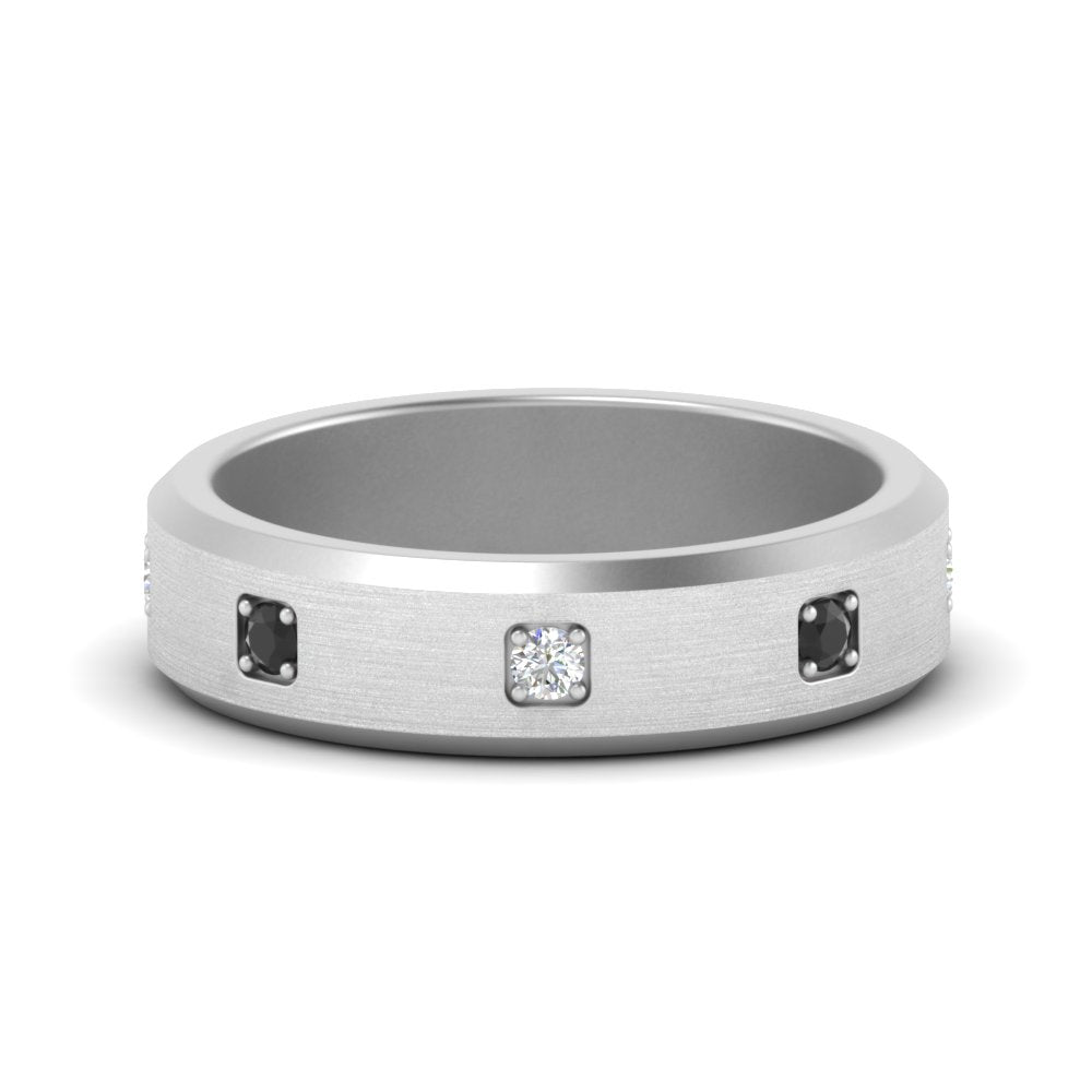 Beveled Mens Promise Ring Fascinating Diamonds