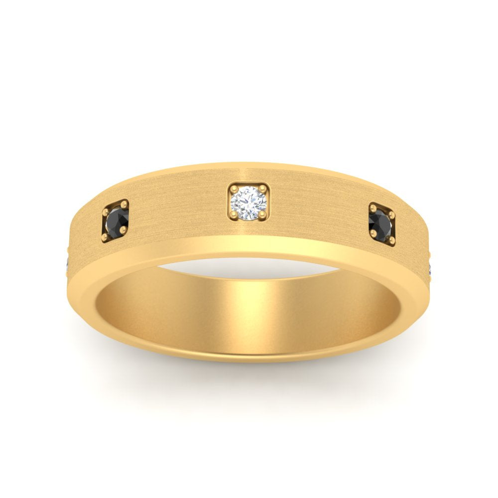 Beveled Mens Promise Ring Fascinating Diamonds