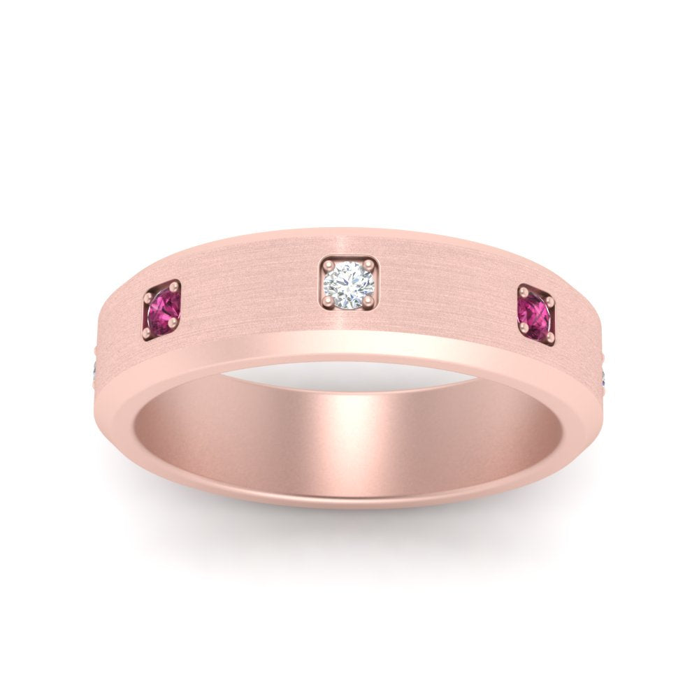 Beveled Mens Promise Ring Fascinating Diamonds