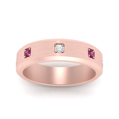 Beveled Mens Promise Ring Fascinating Diamonds