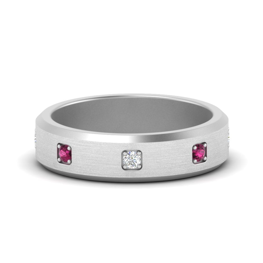 Beveled Mens Promise Ring Fascinating Diamonds
