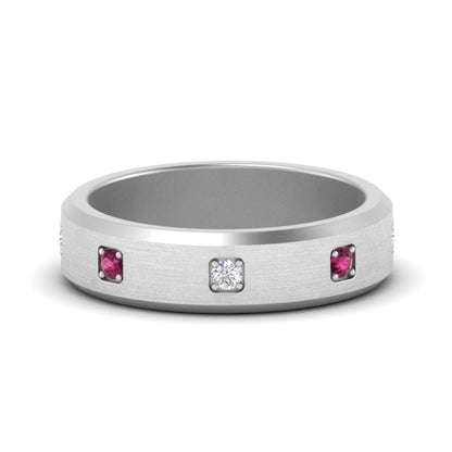 Beveled Mens Promise Ring Fascinating Diamonds