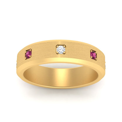 Beveled Mens Promise Ring Fascinating Diamonds
