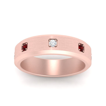 Beveled Mens Promise Ring Fascinating Diamonds