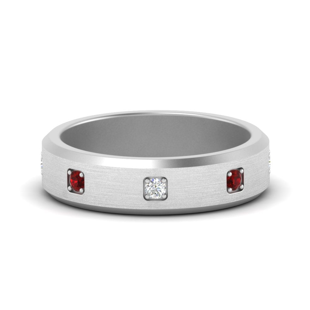 Beveled Mens Promise Ring Fascinating Diamonds