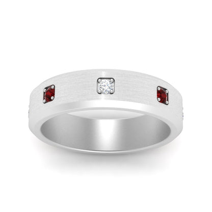 Beveled Mens Promise Ring Fascinating Diamonds
