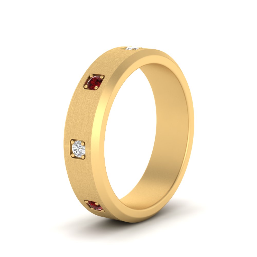 Beveled Mens Promise Ring Fascinating Diamonds