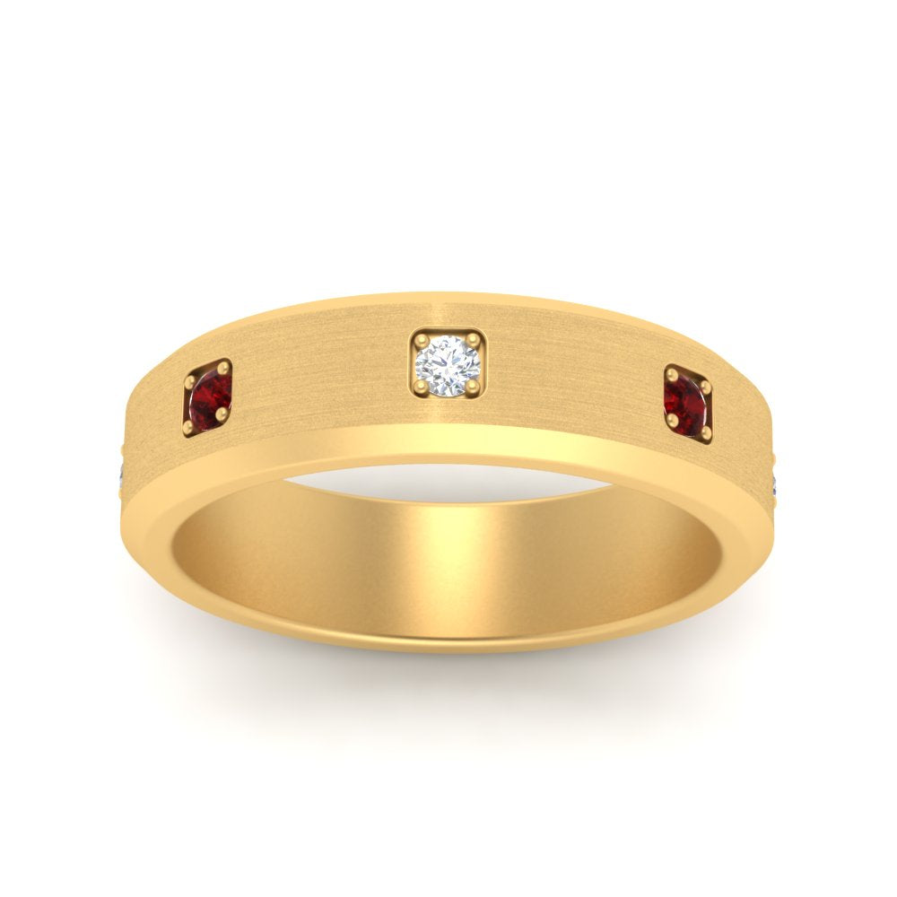 Beveled Mens Promise Ring Fascinating Diamonds
