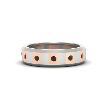 Bezel Round Mens Wedding Ring Fascinating Diamonds