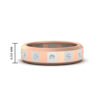 Bezel Round Mens Wedding Ring Fascinating Diamonds