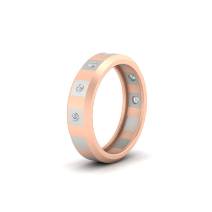 Bezel Round Mens Wedding Ring Fascinating Diamonds