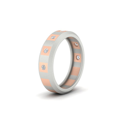 Bezel Round Mens Wedding Ring Fascinating Diamonds
