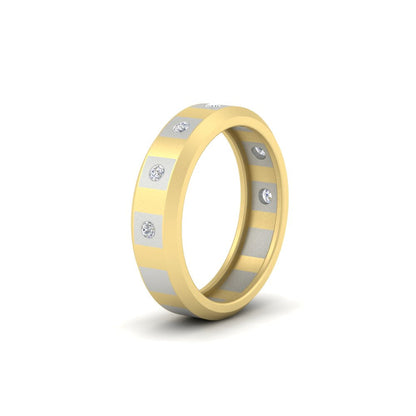 Bezel Round Mens Wedding Ring Fascinating Diamonds