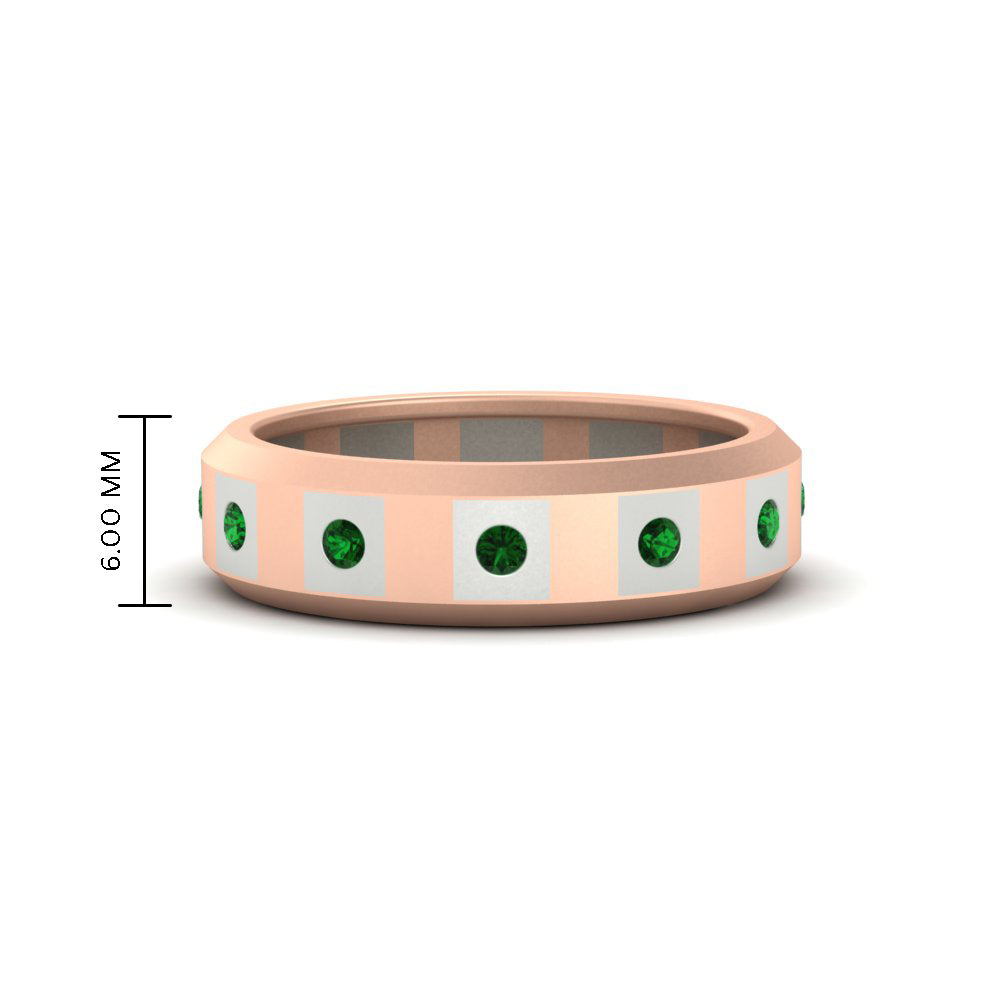Bezel Round Mens Wedding Ring Fascinating Diamonds