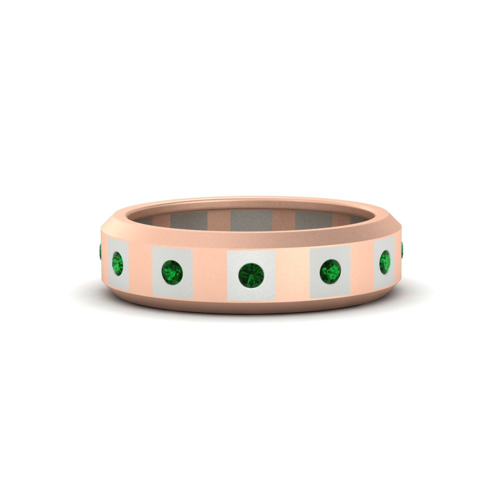 Bezel Round Mens Wedding Ring Fascinating Diamonds