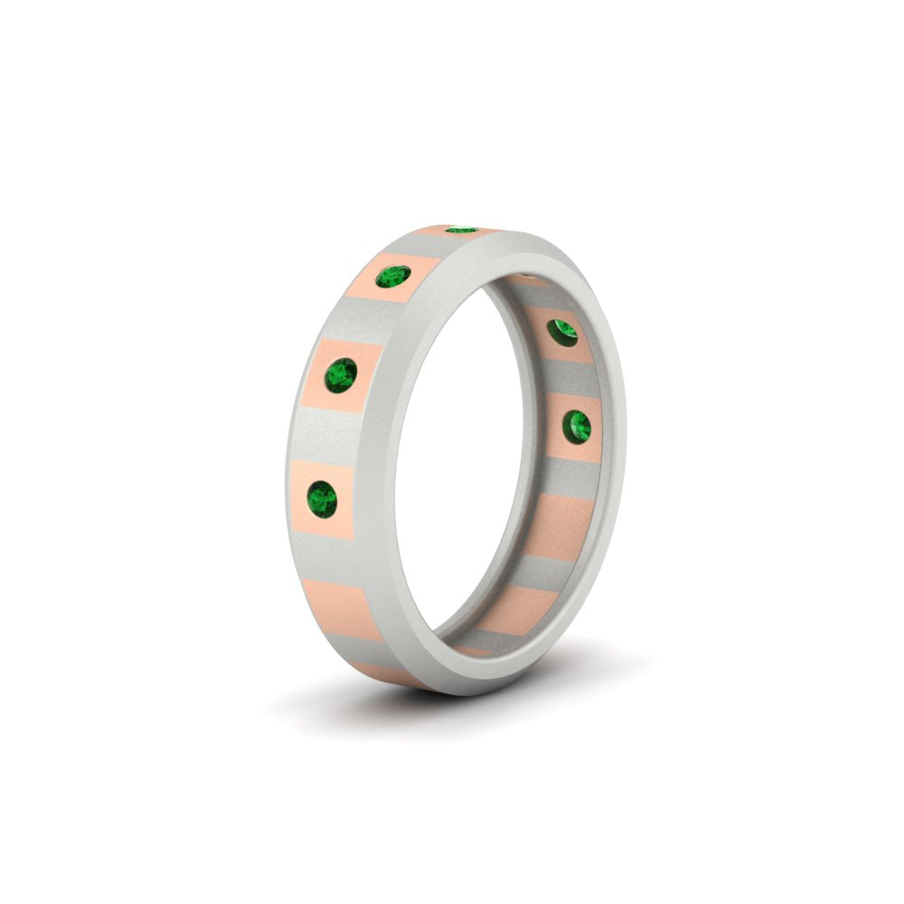 Bezel Round Mens Wedding Ring Fascinating Diamonds